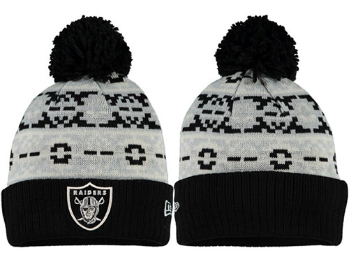 NFL Oakland Raiders Stitched Knit Beanies 002